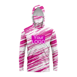 Nuevo diseño Fighing Shirt para hombres Protección UV Secado rápido Sudadera con capucha personalizada Ropa de pesca con máscara incorporada - Product Image 5