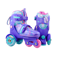 Patins à roulettes réglables pour enfants, garçons et filles, avec roues à roulement ABEC-7, légers et durables