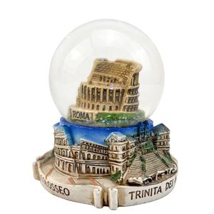 Bola de copo de nieve Europea personalizada italiano antiguo romano <span class=keywords><strong>Arena</strong></span> recuerdo turístico globo de nieve regalos resina Bola de agua bola de nieve de cristal - Product Image 1