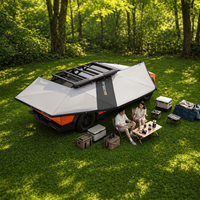 Auvent ADA Overland 270 degrés, imperméable, avec éclairage LED, pare-soleil autoportant pour camion, SUV, camping en plein air