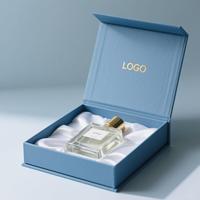 Caja de Embalaje de Perfume de Lujo con Logotipo Personalizado, Estuche de Regalo Rígido Magnético Premium con Inserto de Esponja para Cosméticos y Fragancias
