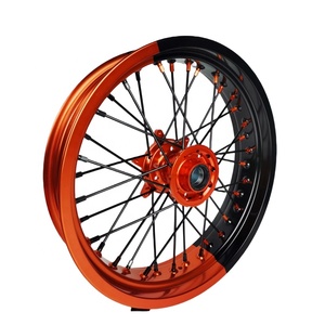Rueda Delantera Supermoto para Husqvarna TE <span class=keywords><strong>FE</strong></span> 125-501 <span class=keywords><strong>2018</strong></span>, Aluminio CNC Anodizado, Llantas para Motocicleta de Enduro, Carreras y Cross, Piezas Personalizadas - Product Image 2