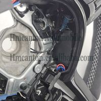 Volant en microsuède blanc avec surpiqûres pour BMW Série 3 Série 5 F10 F20 F30 F90 F01 F02 - Vente Flash