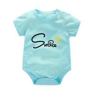 Conjunto de ropa de una pieza <span class=keywords><strong>para</strong></span> niños al por mayor de fabricante de ropa de bebé mono estampado de algodón personalizado completo unisex - Product Image 5