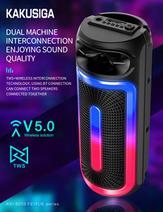 Altavoz <span class=keywords><strong>Karaoke</strong></span> KAKUSIGA con Luz LED de Llama, Altavoz Inalámbrico para Fiestas, Altavoz de Gran Potencia para Exteriores - Product Image 3