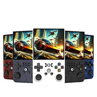Console de jeu portable open-source transfrontalière R36MAX avec écran couleur HD de 40 pouces, jeux rétro PSP double système, OS Android portable