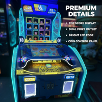 Machine d'arcade de jeu de récompense par lancer de balle pour 2 joueurs, à monnayeur, pour centre de jeux