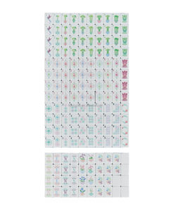 2026 Jeu de tuiles de mahjong américain en acrylique, personnalisé, bleu, à quatre couches, gravé, de voyage, 160 tuiles - Product Image 3
