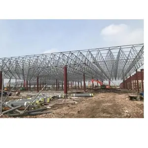 Geprefabriceerde Stalen Structuur Magazijn Fabriek Werkplaats Stalen Space Frame Vliegtuig Hangar Gebouw