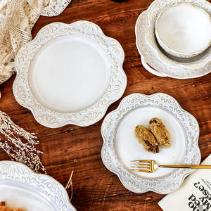 Assiette à dessert haut de gamme de style français, assiette à gâteau et pâtisserie, assiette à steak de style occidental à double anse - Product Image 2