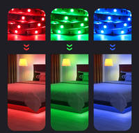 Bande lumineuse RGB 12V avec contrôle IR pour décoration intérieure, 5m 10m, kit de bande LED flexible SMD 5050, lumière d'ambiance