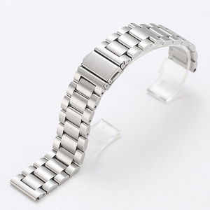 Compatible avec la montre série 10, bracelet pour GT5, bracelet de montre en acier inoxydable massif à trois perles, boucle déployante, bracelet de montre de 22 mm - Product Image 5