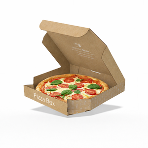 Caja de <span class=keywords><strong>Pizza</strong></span> de Cartón Corrugado con Logotipo Personalizado y Revestimiento Ecológico para Comida para Llevar - Product Image 1