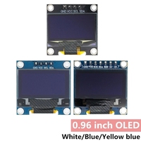 Module OLED 0.96 pouces SPI/IIC I2C blanc/bleu/jaune bleu 0.96 pouces Module OLED 128X64 OLED LCD LED module d'affichage pour ARDUINO