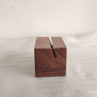 Exhibidores de Madera para Menús, Soportes de Acrílico para Números de Mesa, Base de Madera para Tarjetas de Menú para Restaurantes