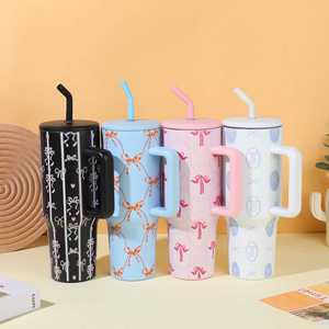 Vaso Térmico de Acero Inoxidable de 1200ml con Pajita y Asa para Viaje, Ecológico, de Gran Capacidad - Product Image 3