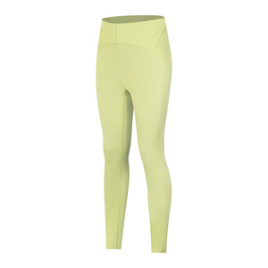 Nouveau Double 6 Zéro Sens Élastique Serré <span class=keywords><strong>Lulu</strong></span> Sport Leggings Taille Haute Gym Yoga Pantalon Sexy Pêche Fesse Slim Show Solide Motif - Product Image 2