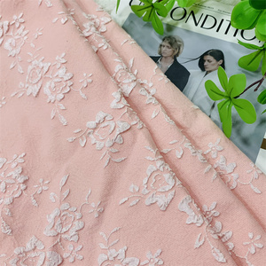 Tissu textile bon marché de jacquard de pivoine de soulagement tridimensionnel de haute qualité 100% polyester pour des filles - Product Image 3