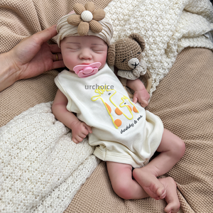 44cm in Silicone per dormire bambole rinate per bambino compongono il corpo intero a bocca aperta giocattoli per bambini regali di compleanno/natale/capodanno - Product Image 1