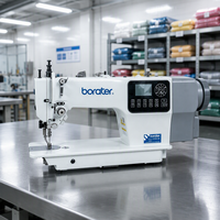 Borater 0303X-D4 Nouvelle Machine à Coudre Industrielle Informatisée à Point Noué, Grande Vitesse, Robuste, Pied Entraîneur, Plateau Plat, Fil en Fer