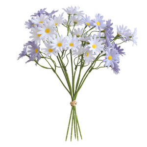 Bouquet de marguerites artificielles Yoshinobu, 50 têtes, fleurs en soie, style pastoral, décoration intérieure, accessoires de mariage - Product Image 5