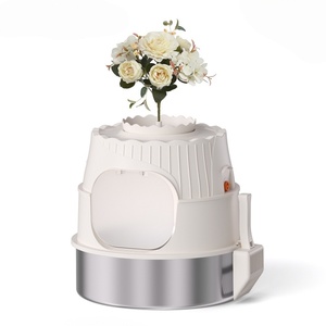 <span class=keywords><strong>Caja</strong></span> <span class=keywords><strong>de</strong></span> <span class=keywords><strong>arena</strong></span> <span class=keywords><strong>para</strong></span> <span class=keywords><strong>gatos</strong></span> <span class=keywords><strong>de</strong></span> plástico con tapa plegable a prueba <span class=keywords><strong>de</strong></span> salpicaduras, entrada superior <span class=keywords><strong>cerrada</strong></span>, hecha <span class=keywords><strong>de</strong></span> <span class=keywords><strong>arena</strong></span> y material PP - Product Image 3