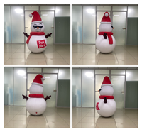 Bonhomme de neige gonflable de Noël étanche, modèle de dessin animé, jouet gonflable à secouer personnalisé pour fête de Noël