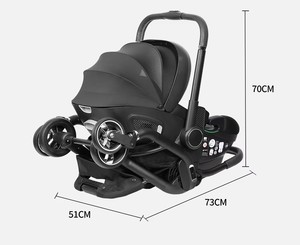 Poussette de voyage <span class=keywords><strong>2</strong></span> en <span class=keywords><strong>1</strong></span> OEM R129 pour bébé, pliable, légère, pour nouveau-né et nourrisson - Product Image 3