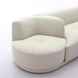 Divano Moderno di Lusso in <span class=keywords><strong>Velluto</strong></span> per Soggiorno, Divano Girevole a Parete, Arredamento Affidabile in Tessuto - Product Image 4