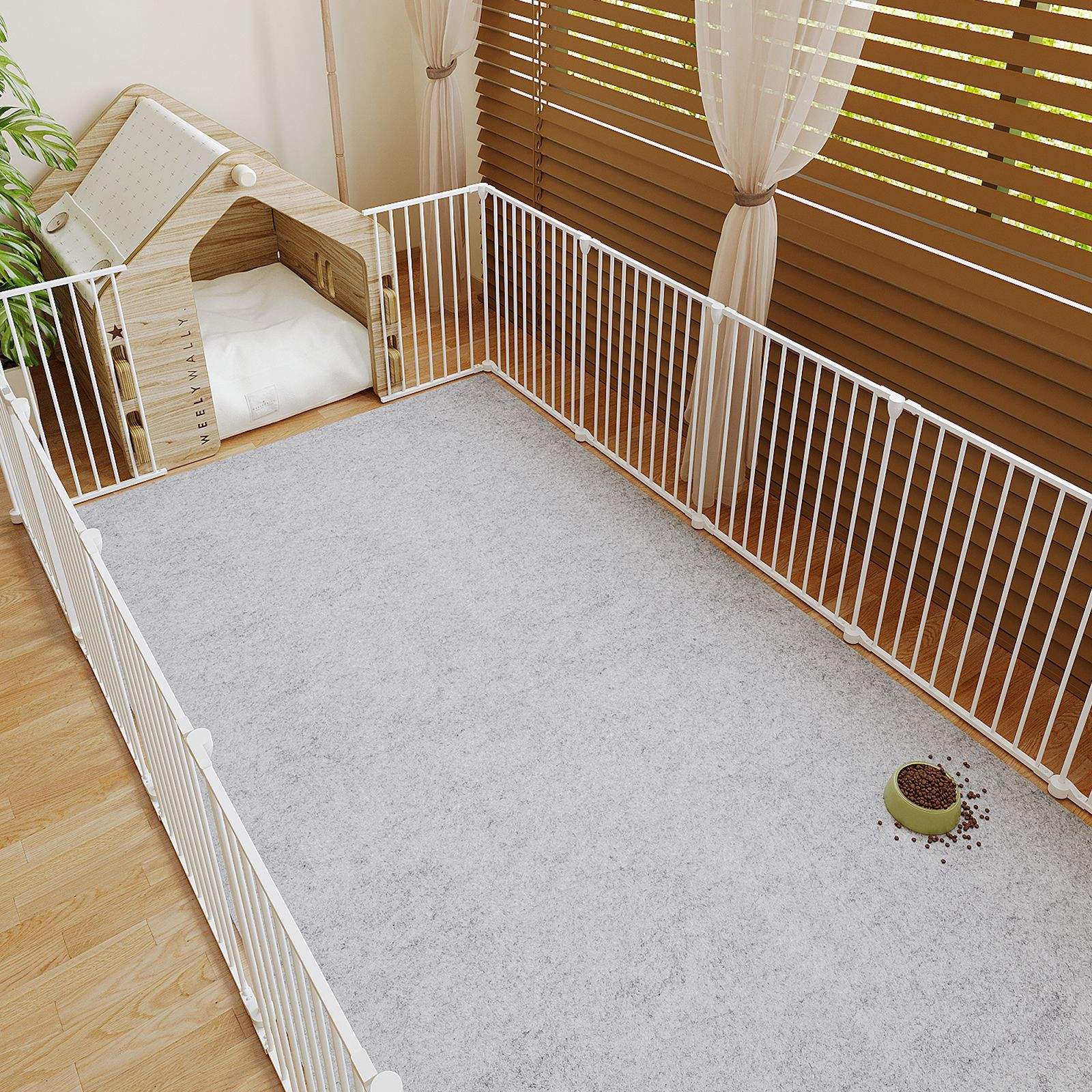 Tapis pour animaux non tissé - gris minimaliste