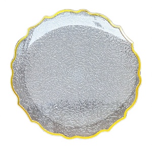 Sottopiatti Rosa Eco-Friendly in Plastica da 13 Pollici con Bordo Dorato per Matrimoni e Decorazioni per Feste, Supporto OEM - Product Image 1