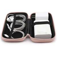 Étui de voyage antichoc personnalisable en EVA rigide pour chargeur, accessoires technologiques, sac carré portable pour batterie externe avec fermeture éclair