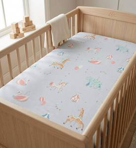 Custom Scandinavian Nursery Baby Crib Fitted Sheet OEM Tencel™ Baby Bedding Manufacturer - Product Image 3