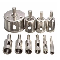 Forets industriels en diamant galvanisé de 6mm/68mm Scie cloche pour verre pour carreaux de granit et marbre