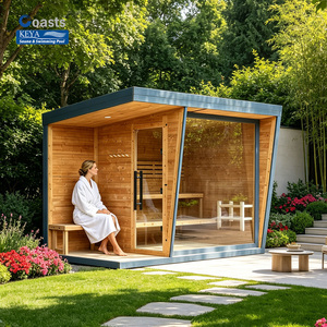 Sauna Esterna in Legno di Pino Finlandese Coasts Thermo per Palestra e Camera da Letto, Sauna per 2 Persone con Stufa da 3kw - Product Image 1