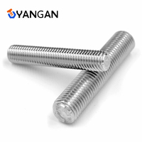 DIN 976 Threaded Rods & Stud Bolts Nuts Stainless Steel Zinc Plated Black Oxide Custom Left/Right Hand YA Zhejiang