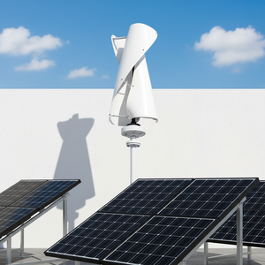 Éolienne domestique en gros 1 kW à axe vertical 12 V 24 V pour système solaire hybride hors réseau à faible bruit pour usage domestique - Product Image 1