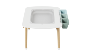Tavolo Attività <span class=keywords><strong>per</strong></span> <span class=keywords><strong>Bambini</strong></span> in Legno, Tavolo Sensoriale Artistico <span class=keywords><strong>per</strong></span> <span class=keywords><strong>Bambini</strong></span> con Organizer Laterale, Arredamento <span class=keywords><strong>per</strong></span> Sala Giochi - Product Image 4