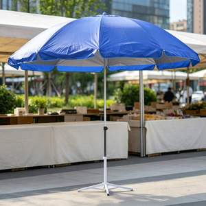 Sombrilla de Playa Impermeable con Protección UV de 170 cm, Doble Capa, con Varillas Reforzadas y Gruesas para Piscina o Patio, Venta al Por Mayor - Product Image 1