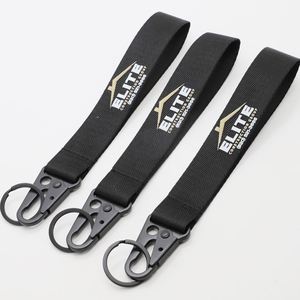 Custom Printed <b>Nylon</b> Keychain Lanyard with Eagle Claw Hook for Construction Business Gift Wholesale Short Lanyards - Product Image 1