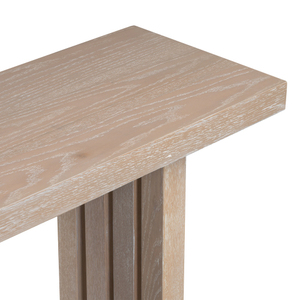 Modern Oak Veneer <b>Console</b> <b>Table</b> with Distinctive Side Shapes, Suitable for Entryway, Hallway, Living Room, Foyer, Corridor - Product Image 4