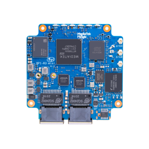 Banana Pi BPI-R3 Mini Router board with MediaTek MT7986(Filogic 830),support Wi-Fi 6, 2 2.5GbE network Development Board