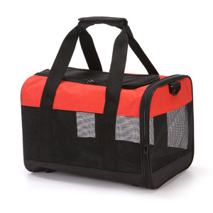 Wholesale Portable Foldable Fleece <b>Dog</b> Cat Travel Carrier Solid Zipper Breathable Pet Stroller 6KG for <b>Carrying</b> Pets - Product Image 4