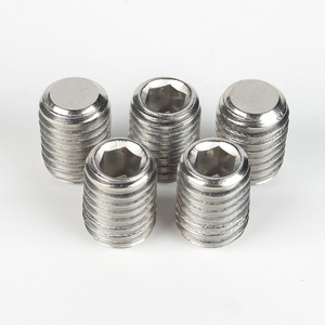 Tornillos de Fijación de Acero Inoxidable <span class=keywords><strong>DIN</strong></span> 913 <span class=keywords><strong>A2</strong></span>-12H 304, Tornillos de Cabeza Hexagonal con Punta Plana - Product Image 1