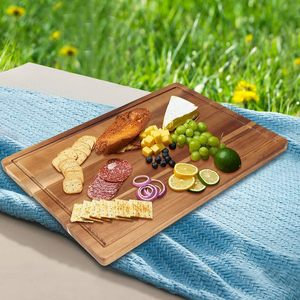 Planche à découper en bois de haute qualité personnalisée avec gouttière, planche à découper de cuisine <span class=keywords><strong>pour</strong></span> la viande et le fromage - Product Image 5