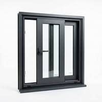 Ventana Corredera de Aluminio con Rotura de Puente Térmico, Certificación NFRC, Eficiencia Energética, Doble Acristalamiento Low-E, Garantía de 5 Años para EE. UU.