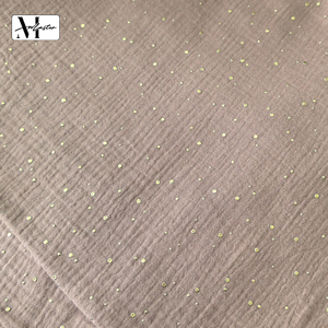 Tissu crêpe double couche en coton peigné biologique certifié GOTS, écologique <span class=keywords><strong>et</strong></span> lourd, pour vêtements <span class=keywords><strong>de</strong></span> bébé <span class=keywords><strong>et</strong></span> textiles <span class=keywords><strong>de</strong></span> maison pour filles - Product Image 2