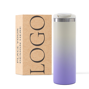 Taza de agua al vacío de acero inoxidable 304 personalizada, Taza Termo de bebida recta con tapa Gradual con alto nivel de apariencia para automóviles - Product Image 4