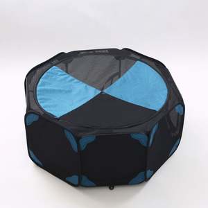 8 Panel Foldable Pet Playpen Portable <b>Dog</b> Exercise <b>Pen</b> Kennel Cage with Secure Fence Panels - Product Image 1