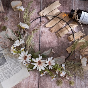 ดอกเดซี่ประดิษฐ์ CallaFloral สำหรับแขวนผนัง ขนาด 30 ซม. ของตกแต่งบ้าน งานแต่งงาน ทำจากพลาสติกและผ้าทอ รุ่น CF01299 - Product Image 1